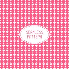 Romantic seamless pattern with hearts Beautiful vector illustration Background N4