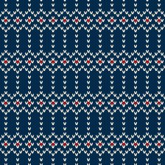 Winter Holiday Seamless Knitted Pattern N5