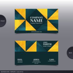 Abstract creative business card Vector N41