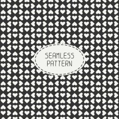 Romantic seamless pattern with hearts Beautiful vector illustration N8