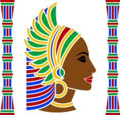 african woman profile