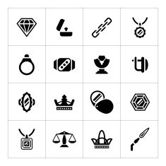 Set icons of jewelry N2