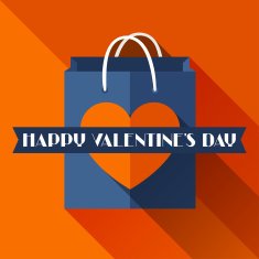 Happy Valentine's illustration in flat style N3