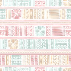 Abstract Seamless Pattern in Ethnic Style N17