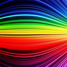 Abstract rainbow warped stripes colorful background