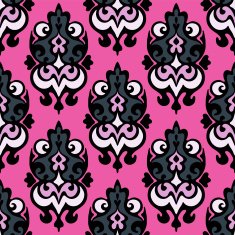 Abstract damask seamless vector