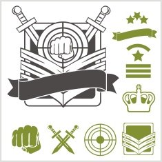 Special unit military patches