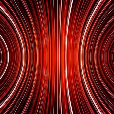 Abstract black and red warped stripes colorful background