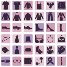 Vector Set of Wear Icons N6