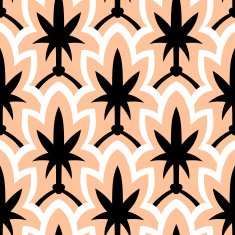 Hand drawn art deco pattern