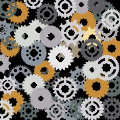 Vector image of gears N2