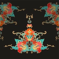 Ornamnetal composition in Chinese style