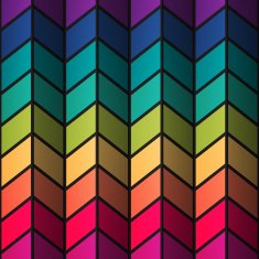 Rainbow colorful stained-glass rectangles abstract background