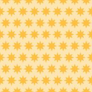 Holiday orange star seamless pattern Vector illustration