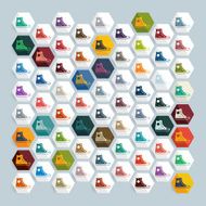 Flat design gumshoes N4