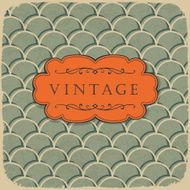 Vintage style background with scale pattern