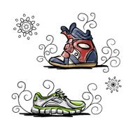 Sneakers sketch for your design N2