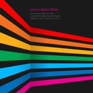 Rainbow stripes on dark background N2