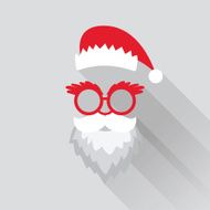 Christmas Retro Santa Card - in vector