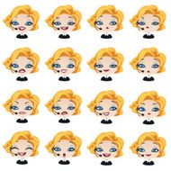 Female avatar manager with headset set of expressions