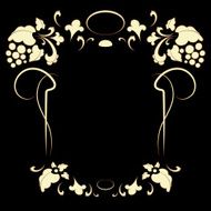 Vintage frame in retro style vector illustration N11