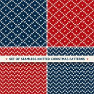 Winter Holiday Seamless Knitted Patterns