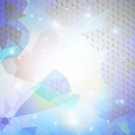 Colorful blue geometric background abstract hexagonal pattern vector
