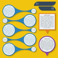 infografic elements in trendy flat style colors