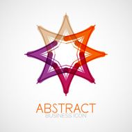 Symmetric abstract geometric shape N208