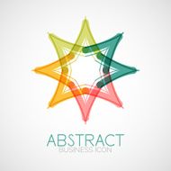 Symmetric abstract geometric shape N209