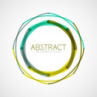 Symmetric abstract geometric shape N215