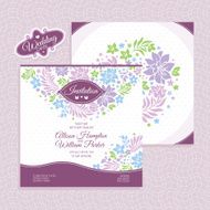 Floral wedding card N8