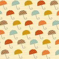 pattern with umbrellas