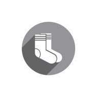 Socks vector icon isolated