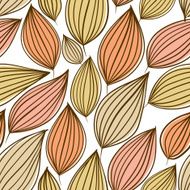 Seamless floral pattern hand drawn vector N2