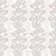 Seamless fall leaves pattern floral wallpaper hand drawn N2