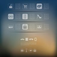fashion infographic with unfocused background N110