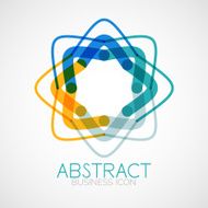 Symmetric abstract geometric shape N219