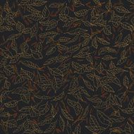 fallen brown leaves seamless pattern