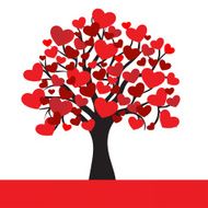 abstract heart tree