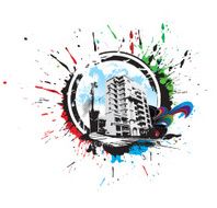 Abstract urban city N3