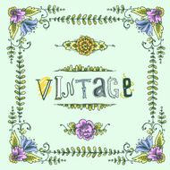 Vintage colored frame N2