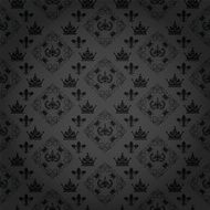 black wallpaper in old style for your design N45