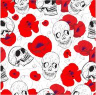 Skulls and flowers N8