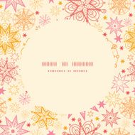 Vector warm stars frame seamless pattern background N2