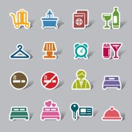Hotel Color Icon Label N2