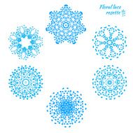 Set of laced snowflakes N3