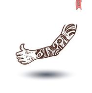 hipster style hand drawn illustration N36