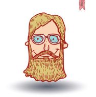 hipster style hand drawn illustration N38