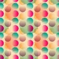 Vector fabric circles abstract seamless pattern N3